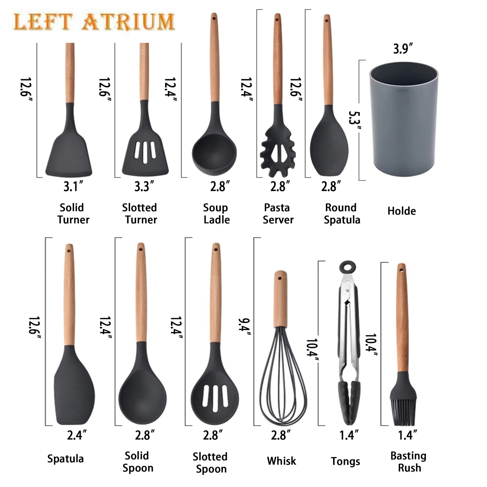 Premium Silicone Kitchen Utensil Set